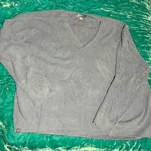 Barefoot Dreams Ultra Lite crop slate blue sweater - women’s 2X